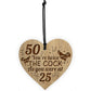 Funny 50th Birthday Gift For Dad Uncle Brother Engraved Heart