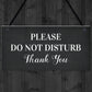 Do Not Disturb Thank You Door Sign Hotel Guest House Sign