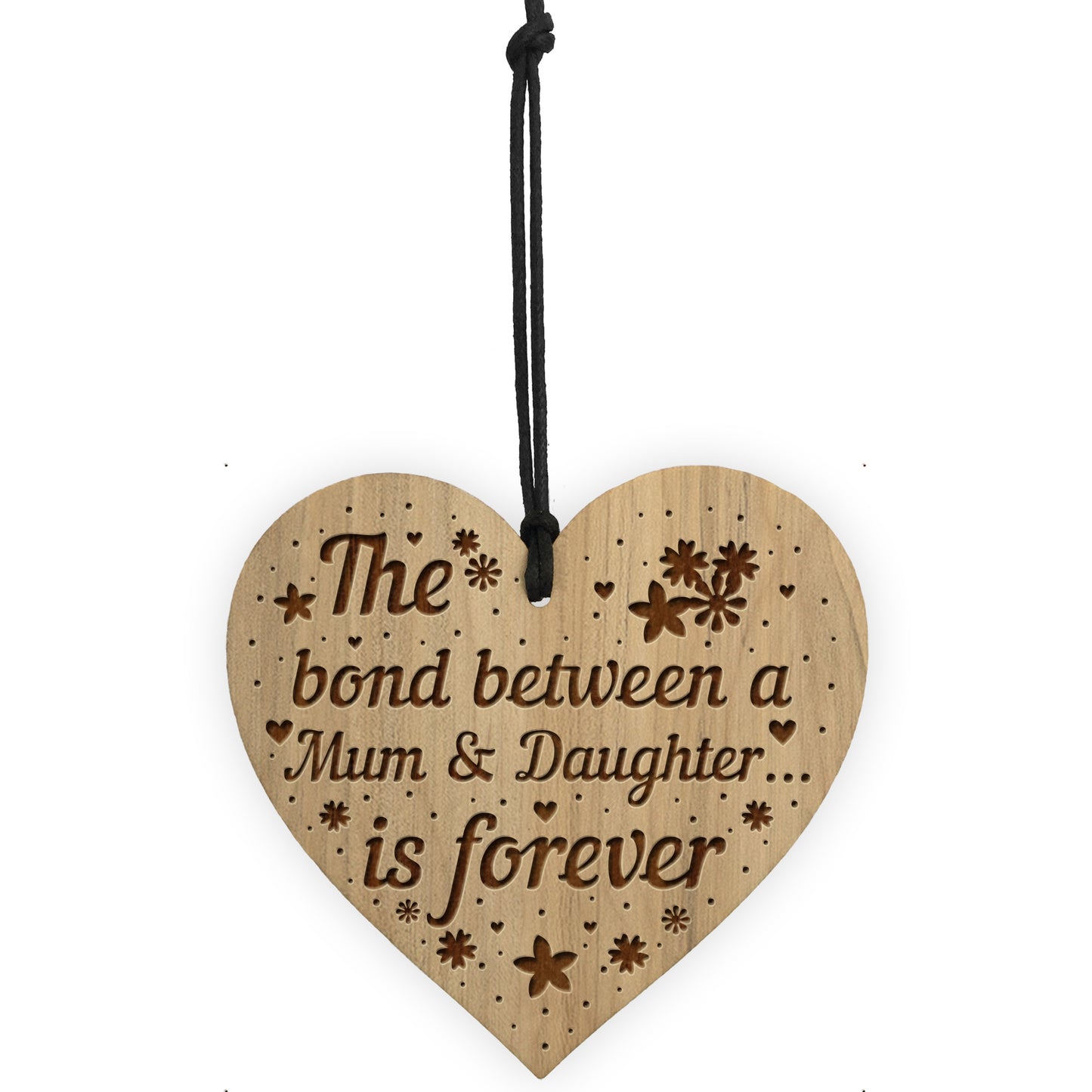 Mum And Daughter Plaque Mum Gift Daughter Gift Wood Heart Gift