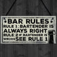 Always Right Bartender FUNNY Pub Landlord Alcohol Beer Gift