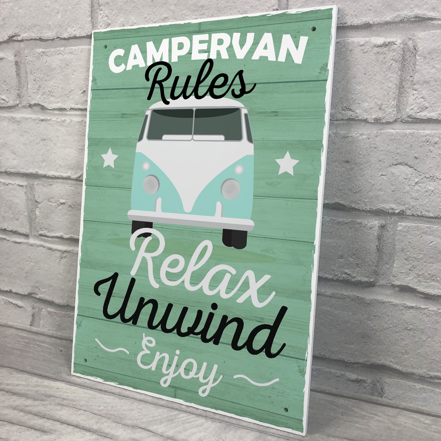 Camper Van Accesories Travel Holiday Novelty Plaques Birthday
