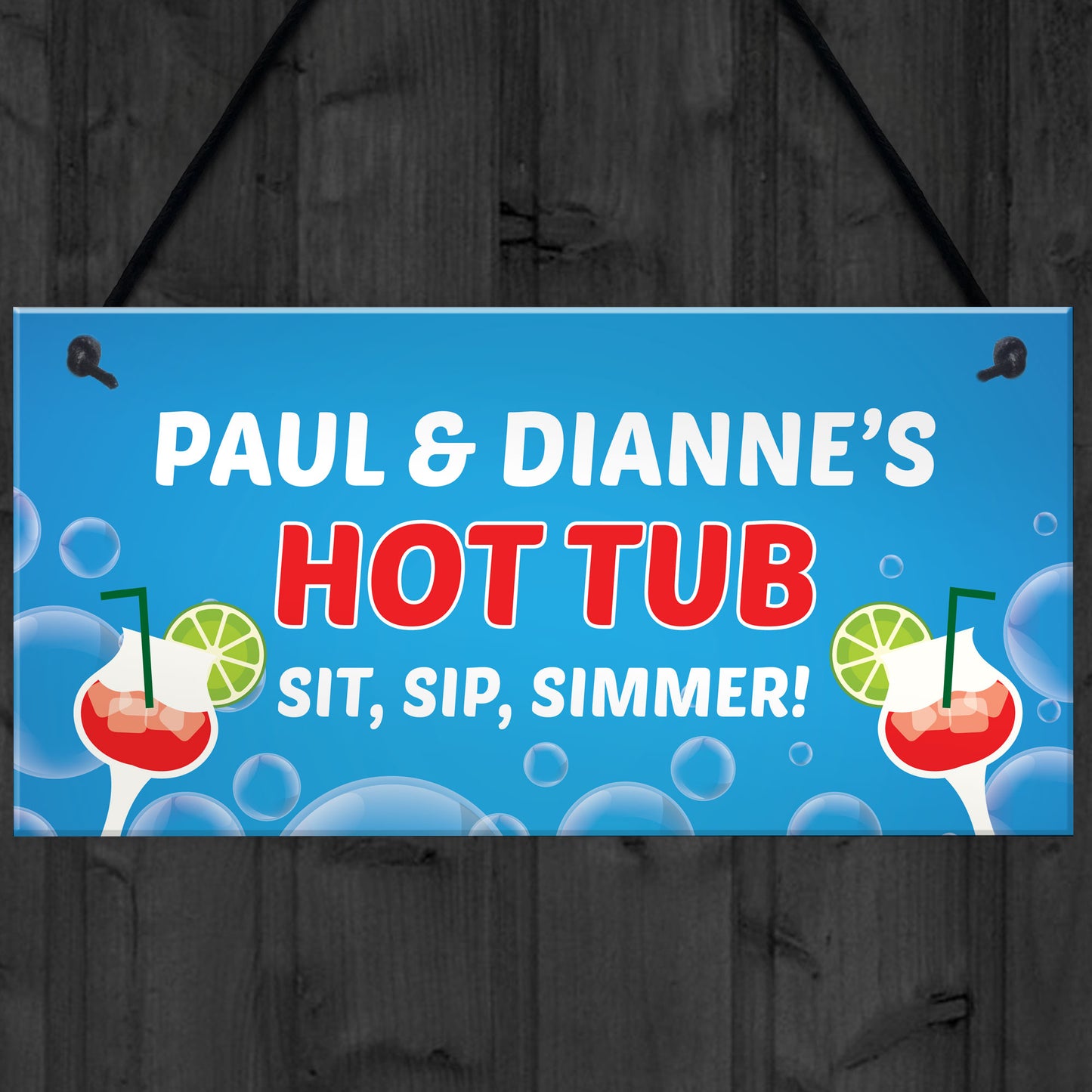 Funny Hot Tub Decor Personalised Hot Tub Sign Accessories Garden