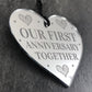 Our First 1st Anniversary Gift For Boyfriend Girlfriend Mirror