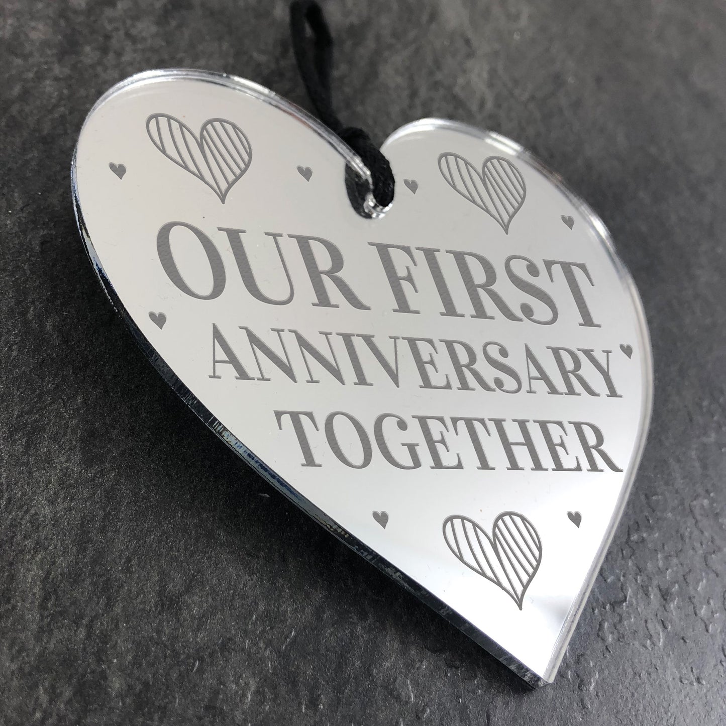 Our First 1st Anniversary Gift For Boyfriend Girlfriend Mirror