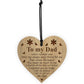 Novelty Gift For Dad For Birthday Christmas Engraved Heart Daddy