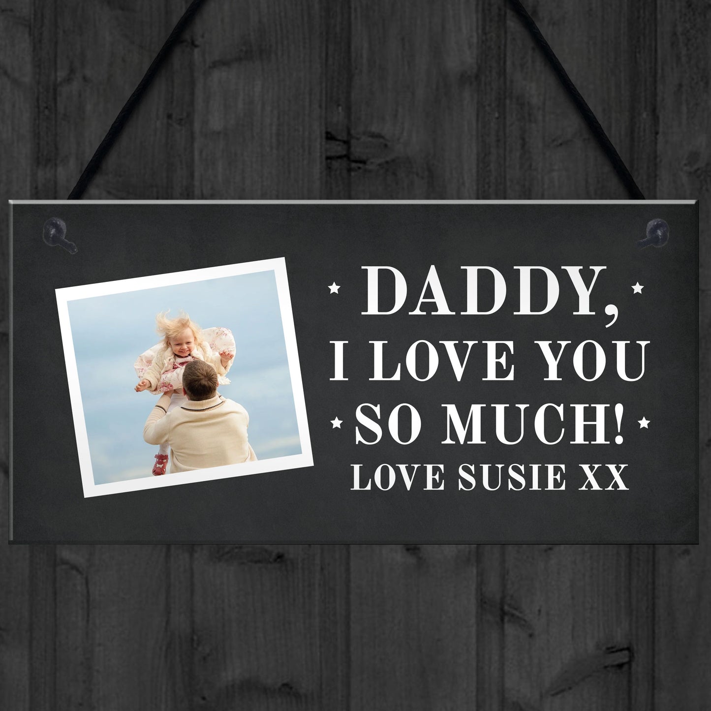 Personalised Photo Plaque Gift For Dad Personalised Fathers Day
