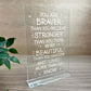 BRAVER STRONGER BEAUTIFUL Standing Plaque Friendship Sign