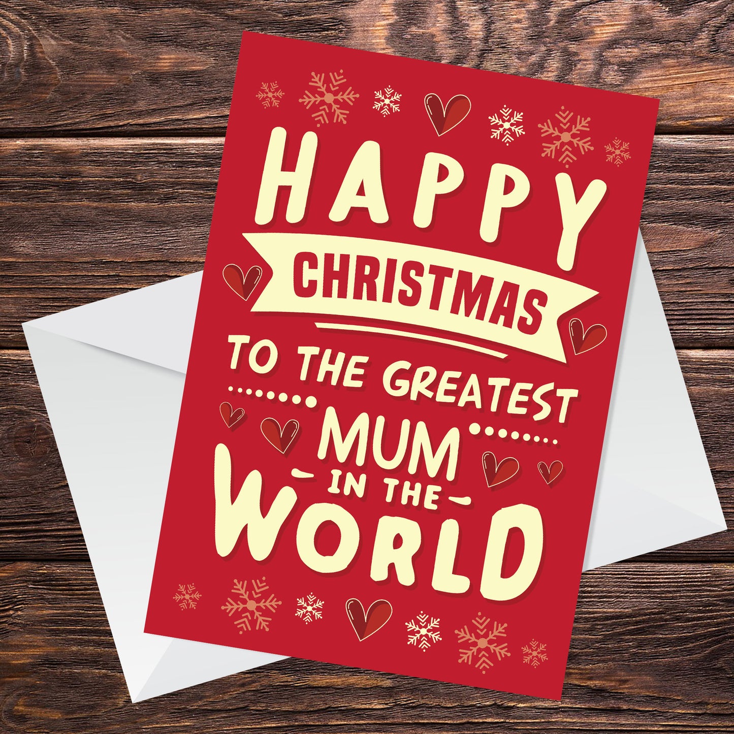 Christmas Card For Greatest Mum In The World Mum Christmas Card