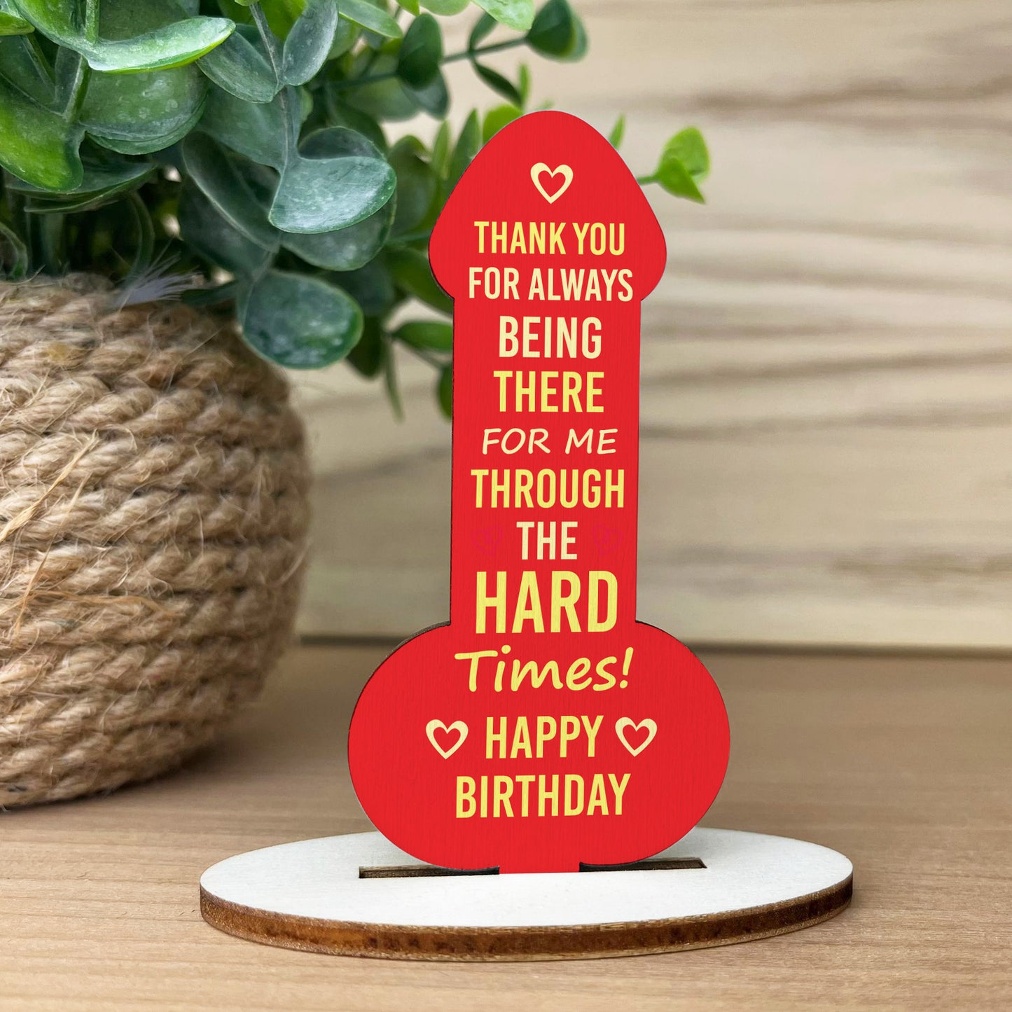 Funny Birthday Gift For Men Women Wood Plaque Husband Boyfriend
