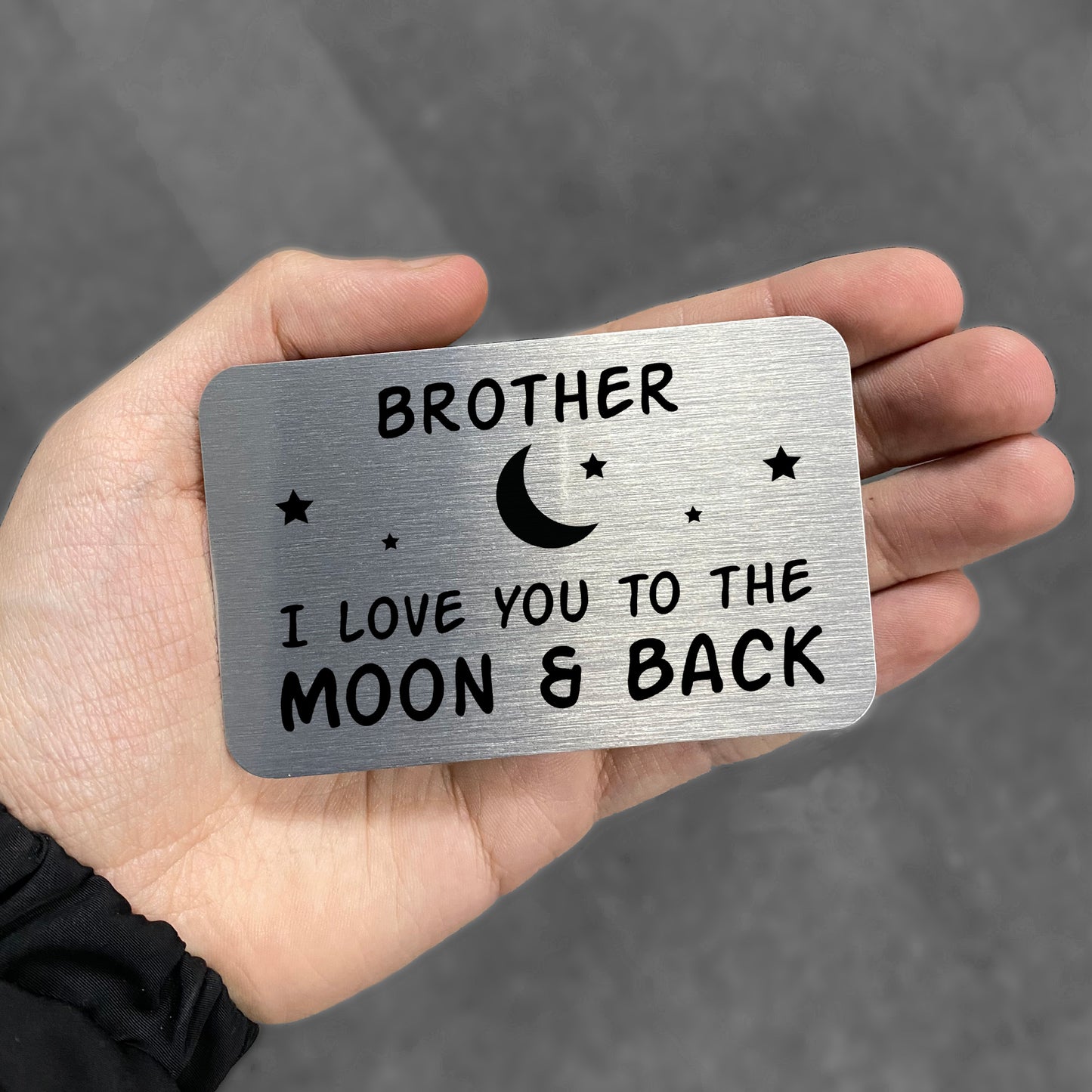 Novelty Gift For Brother Birthday Christmas Wallet Card Insert