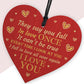 Anniversary Card Gift For Him Or Her WOOD HEART Husband And Wife