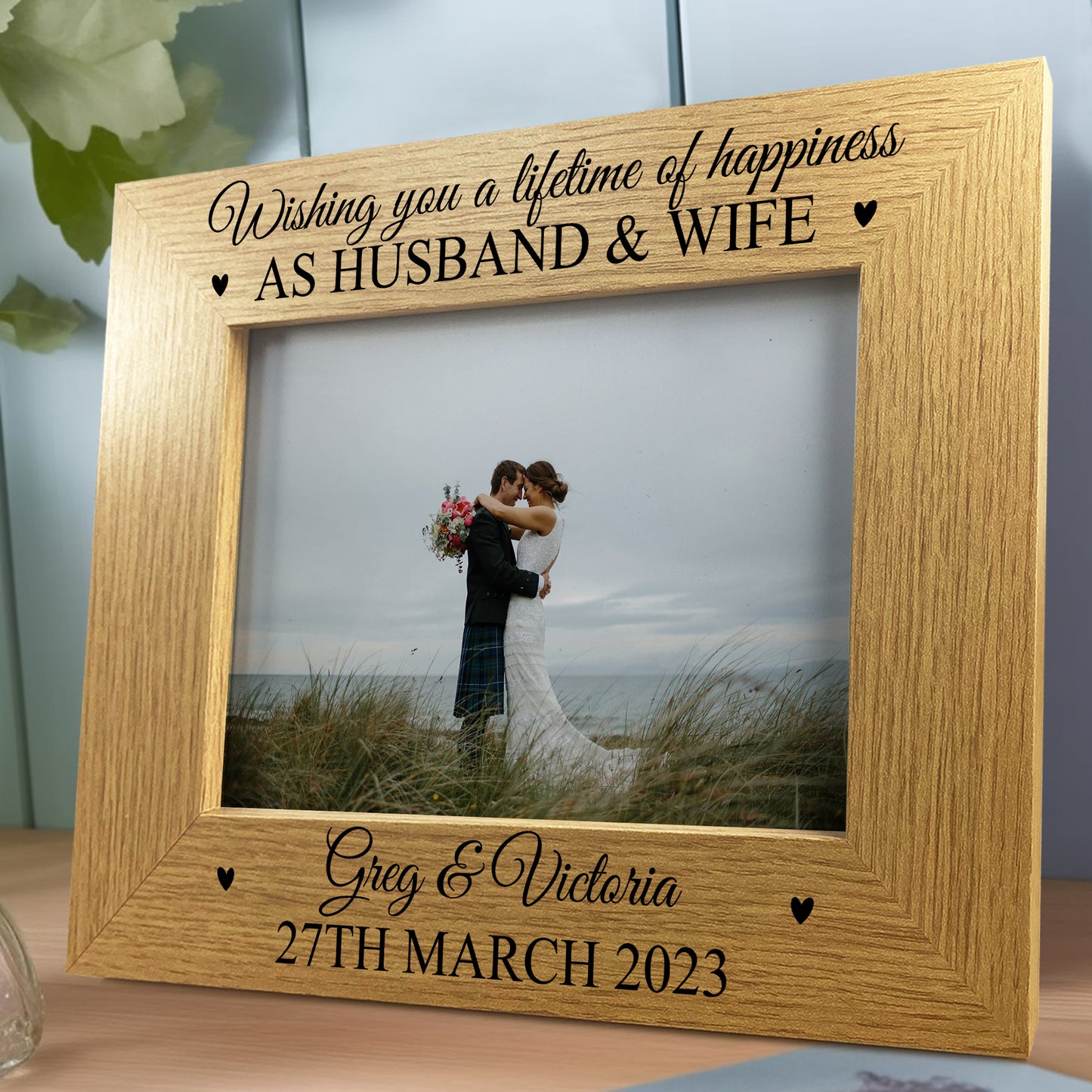 Personalised Mr And Mrs Photo Frame Wedding Gifts For Couple