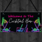 Cocktail Bar Welcome Sign Home Bar Cocktail Lounge Accessories