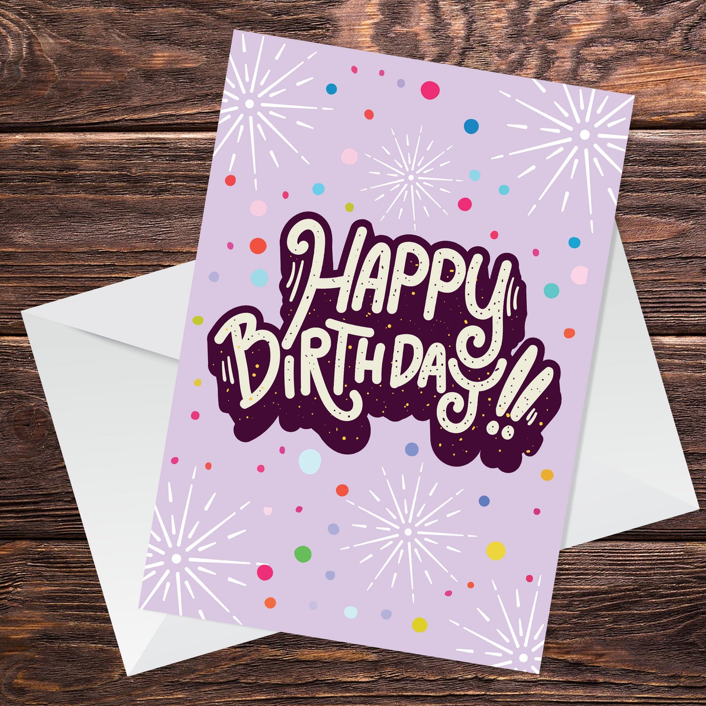 Happy Birthday Cute Polka Dot Birthday Card For Her
