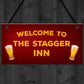 Funny Bar Welcome Sign For Home Bar Man Cave Garden Gifts