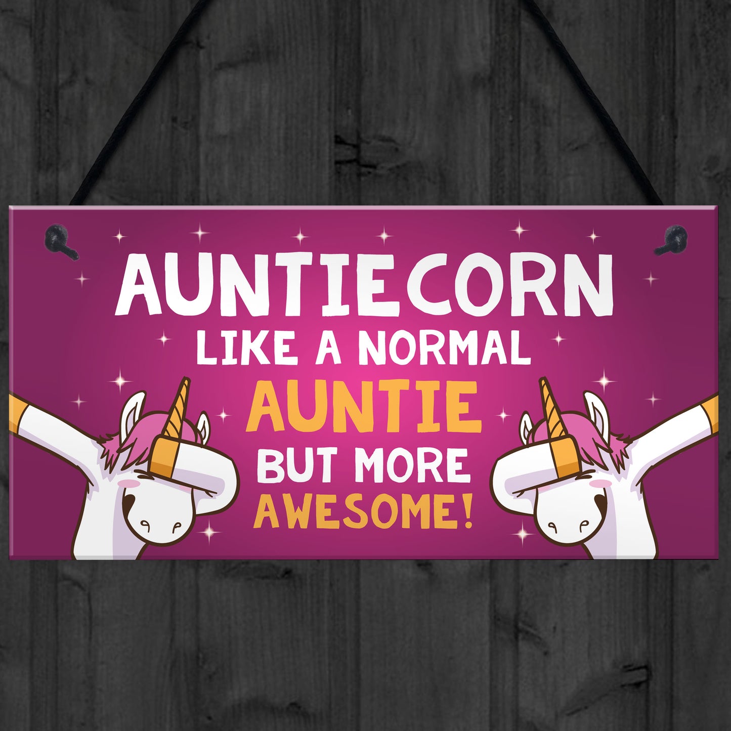 Funny Auntiecorn Plaque Auntie Unicorn Gifts Birthday Christmas