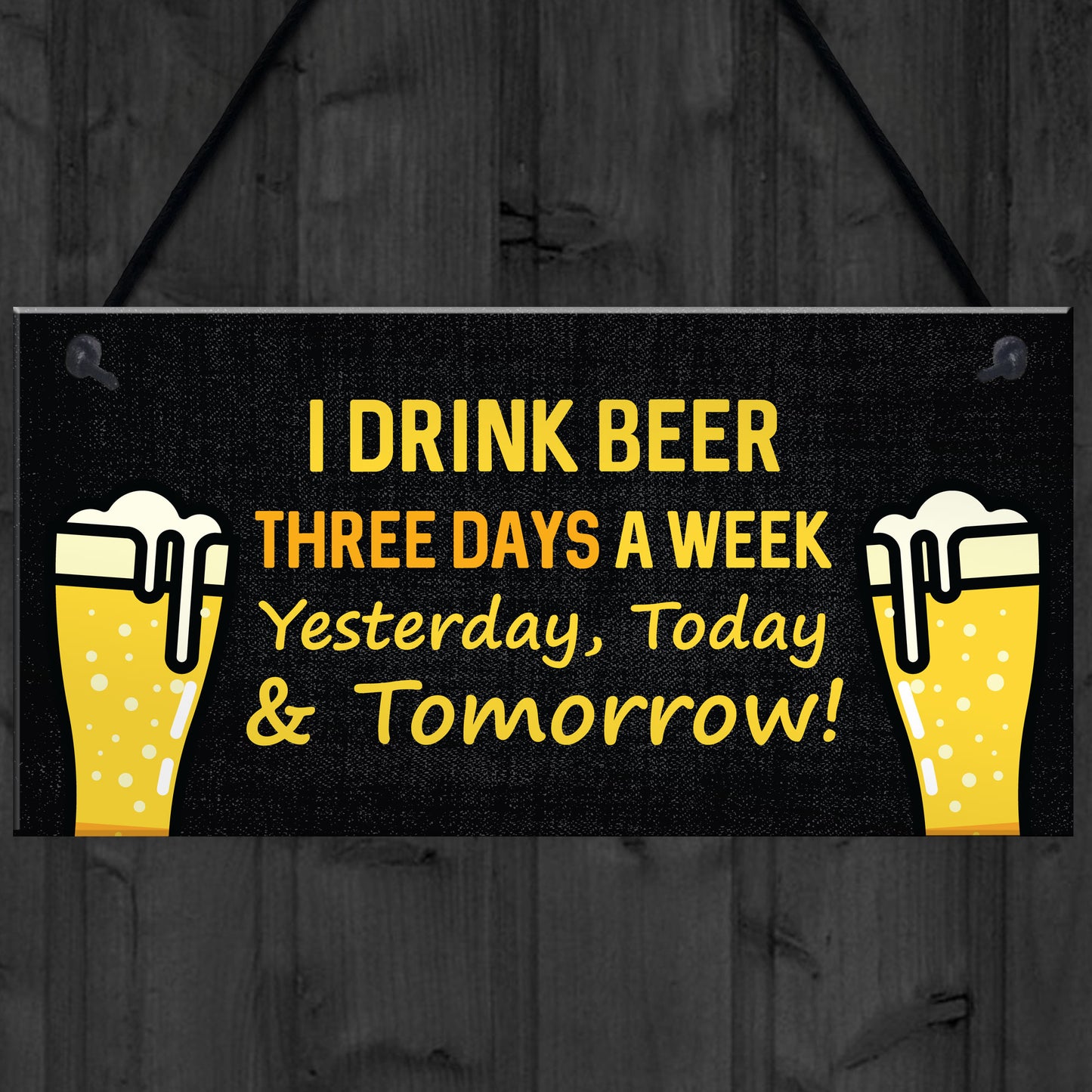 Funny Bar Sign Hanging Wall Sign Man Cave Plaque Gift For Men