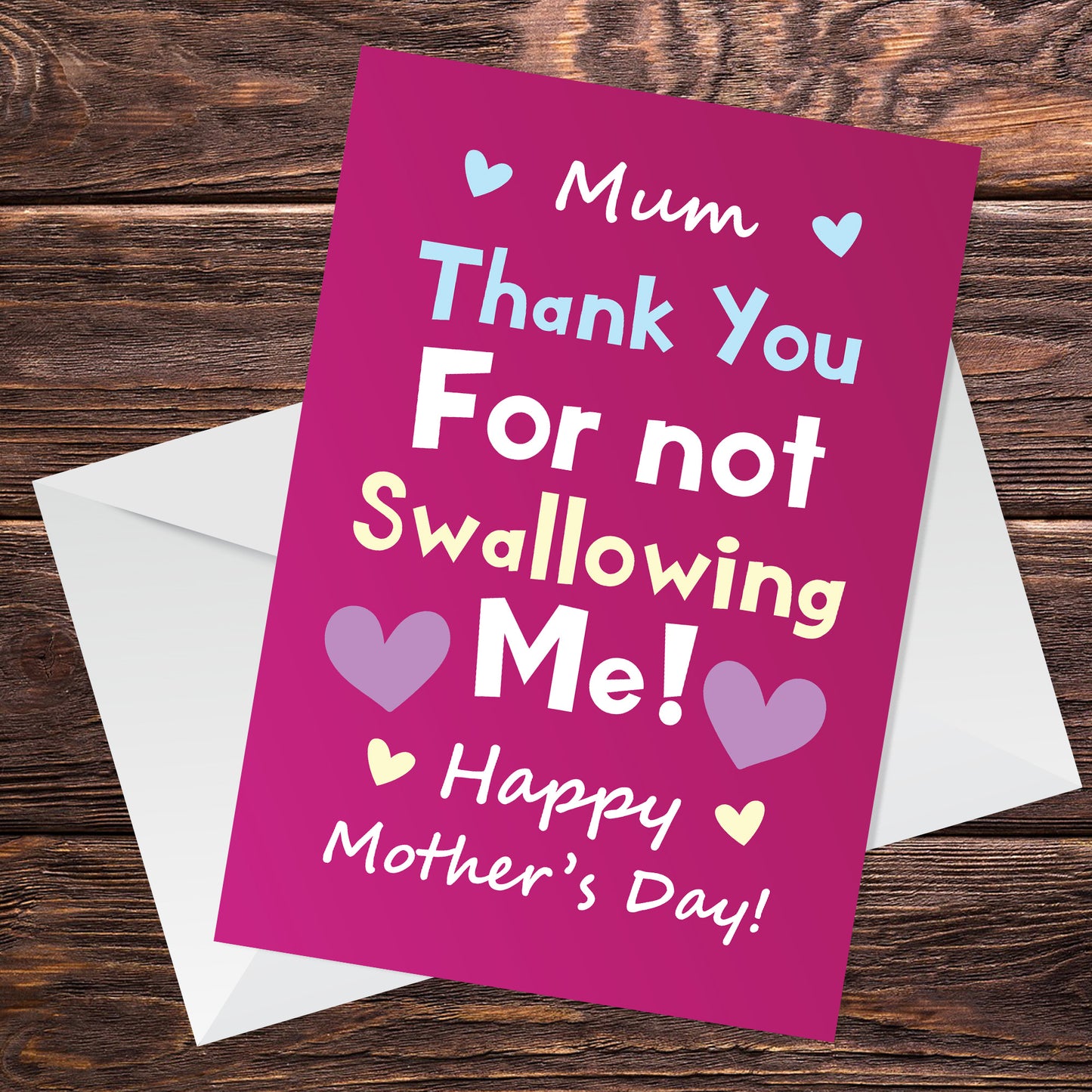 Funny Joke Mothers Day Card From Daughter Son Humorous Card