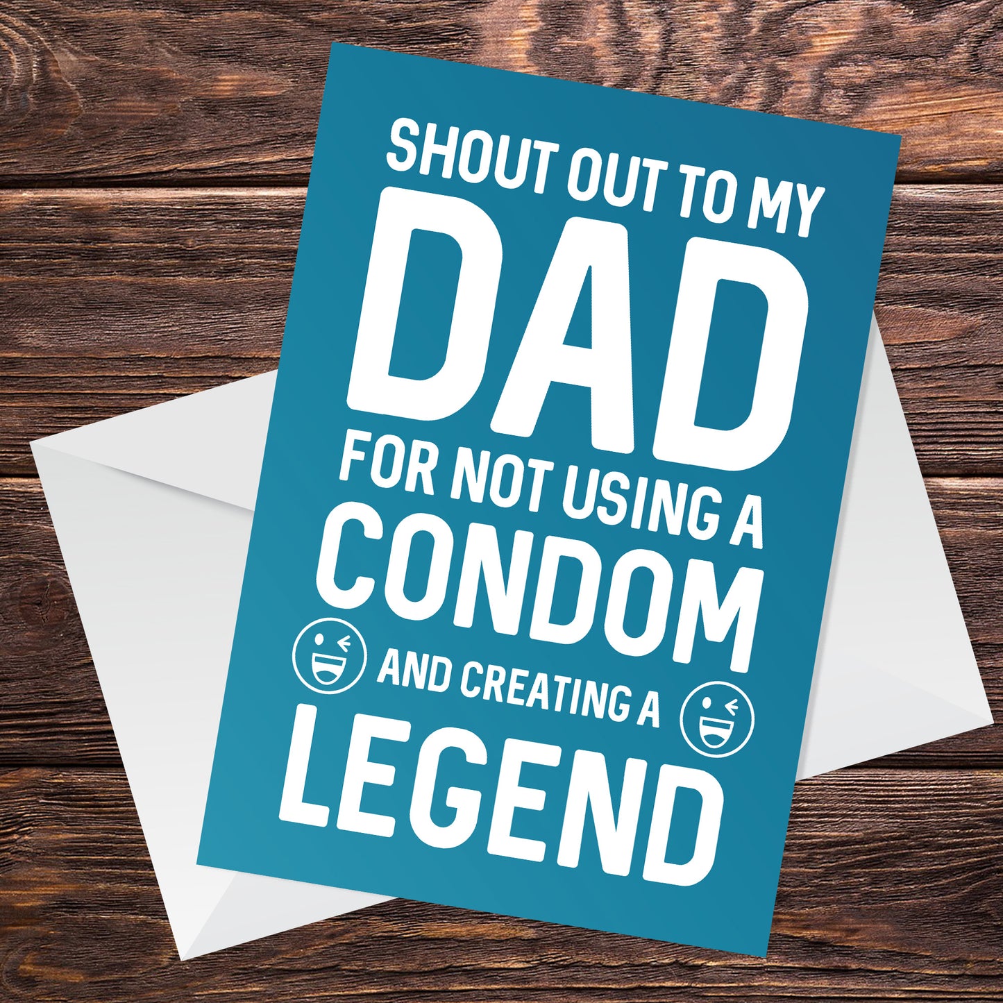 FUNNY Rude Birthday Fathers Day Card For Dad From Daughter Son