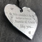 Auntie And Uncle Gift For Birthday Christmas Heart Gift