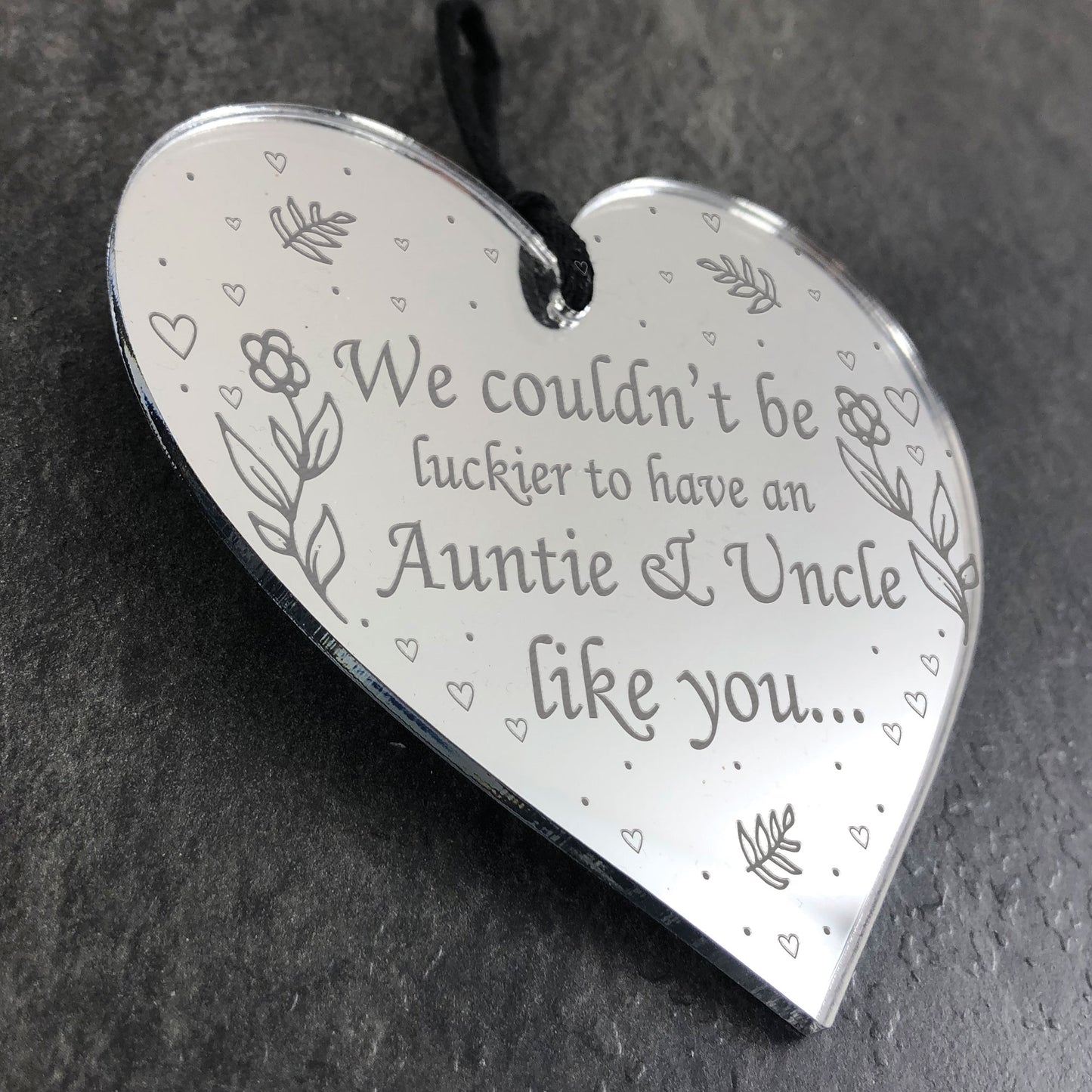 Auntie And Uncle Gift For Birthday Christmas Heart Gift