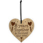 8th Anniversary Gift For Him Her Engraved Heart Husband Wife
