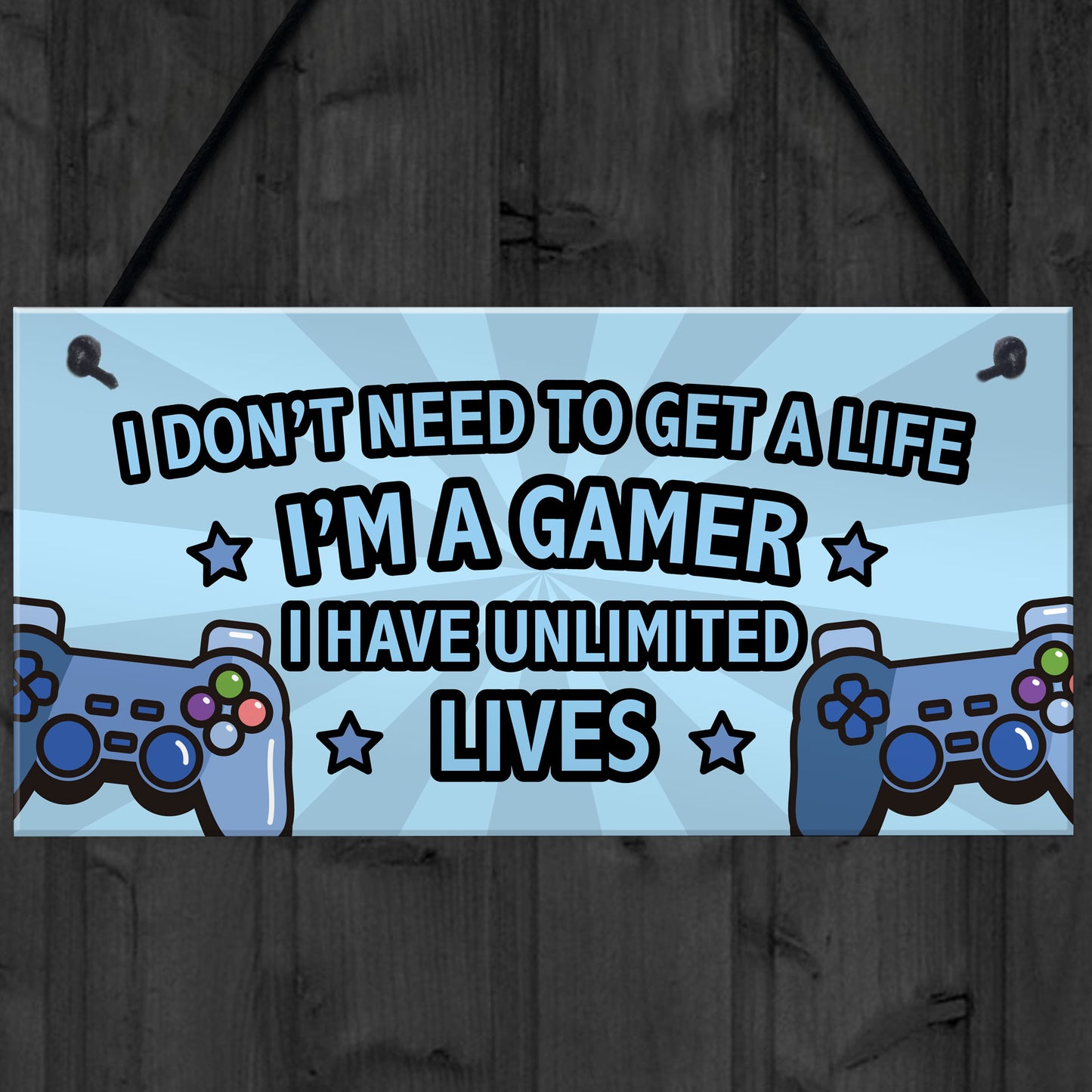 Gaming Sign Retro Gaming Gift For Boys Bedroom Man Cave Gift