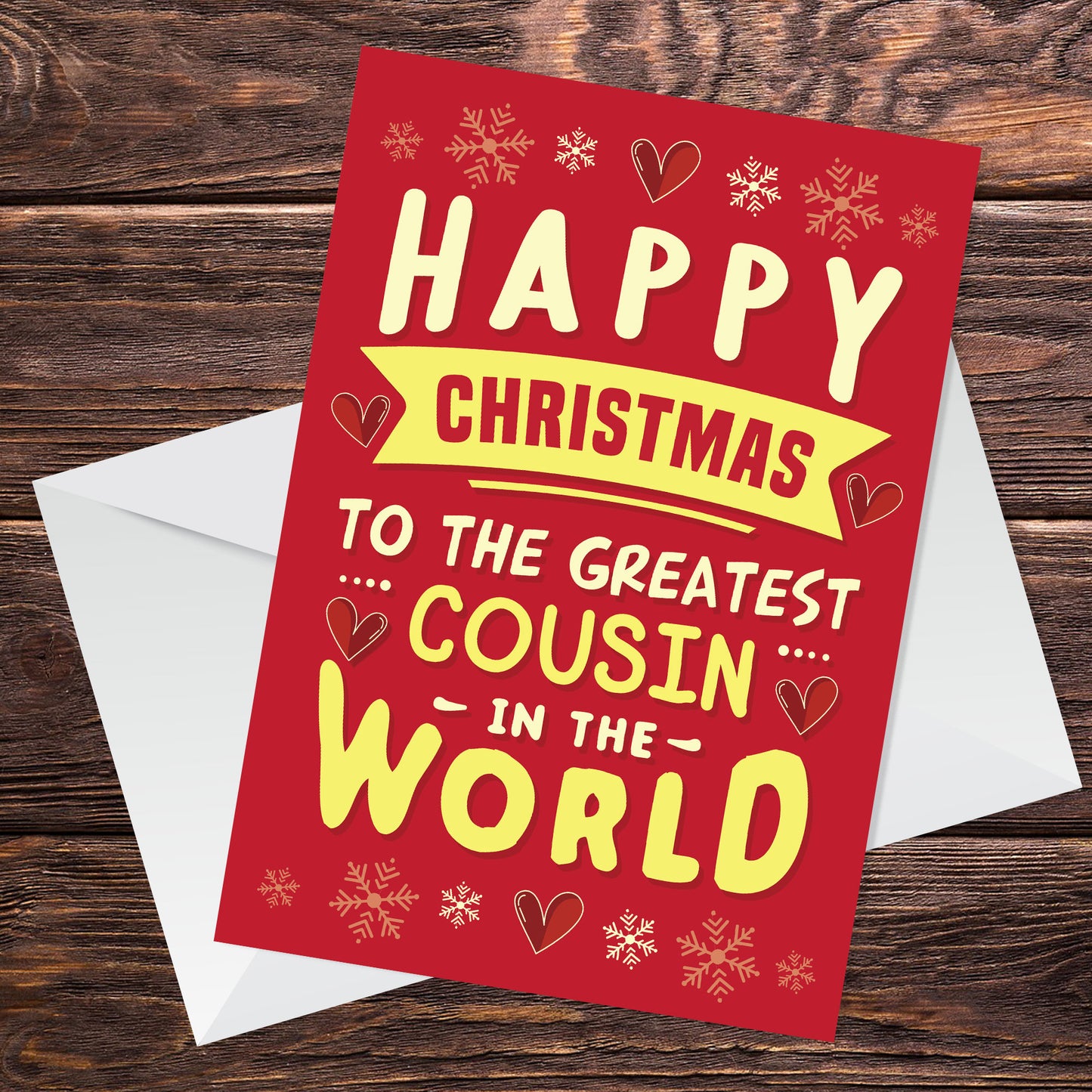 Christmas Card For Greatest Cousin In The World Cute Cousin Card