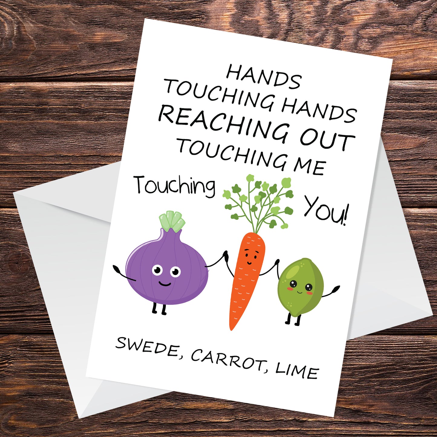 Swede Carrot Lime Sweet Funny Birthday Card Card for Caroline