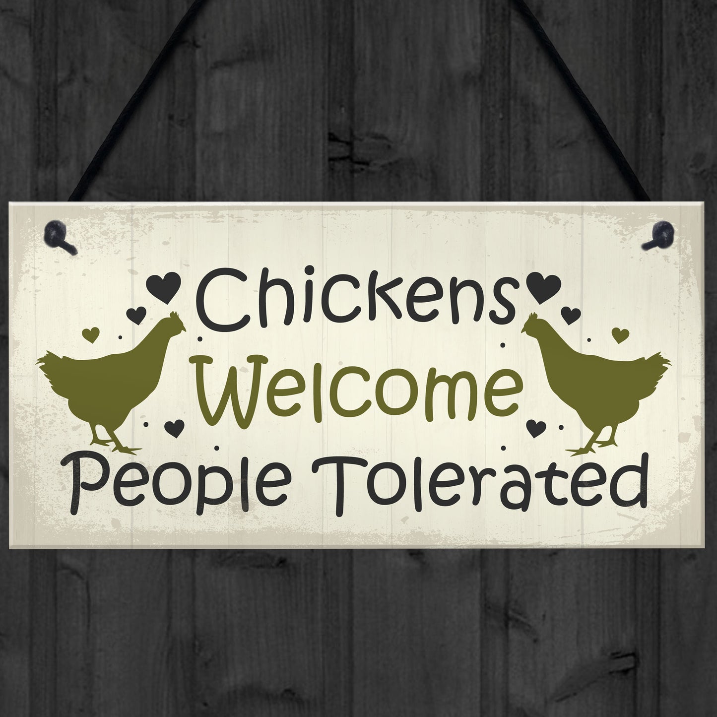 Funny Chicken Sign Hanging Sign Pet Sign Chicken Accessories