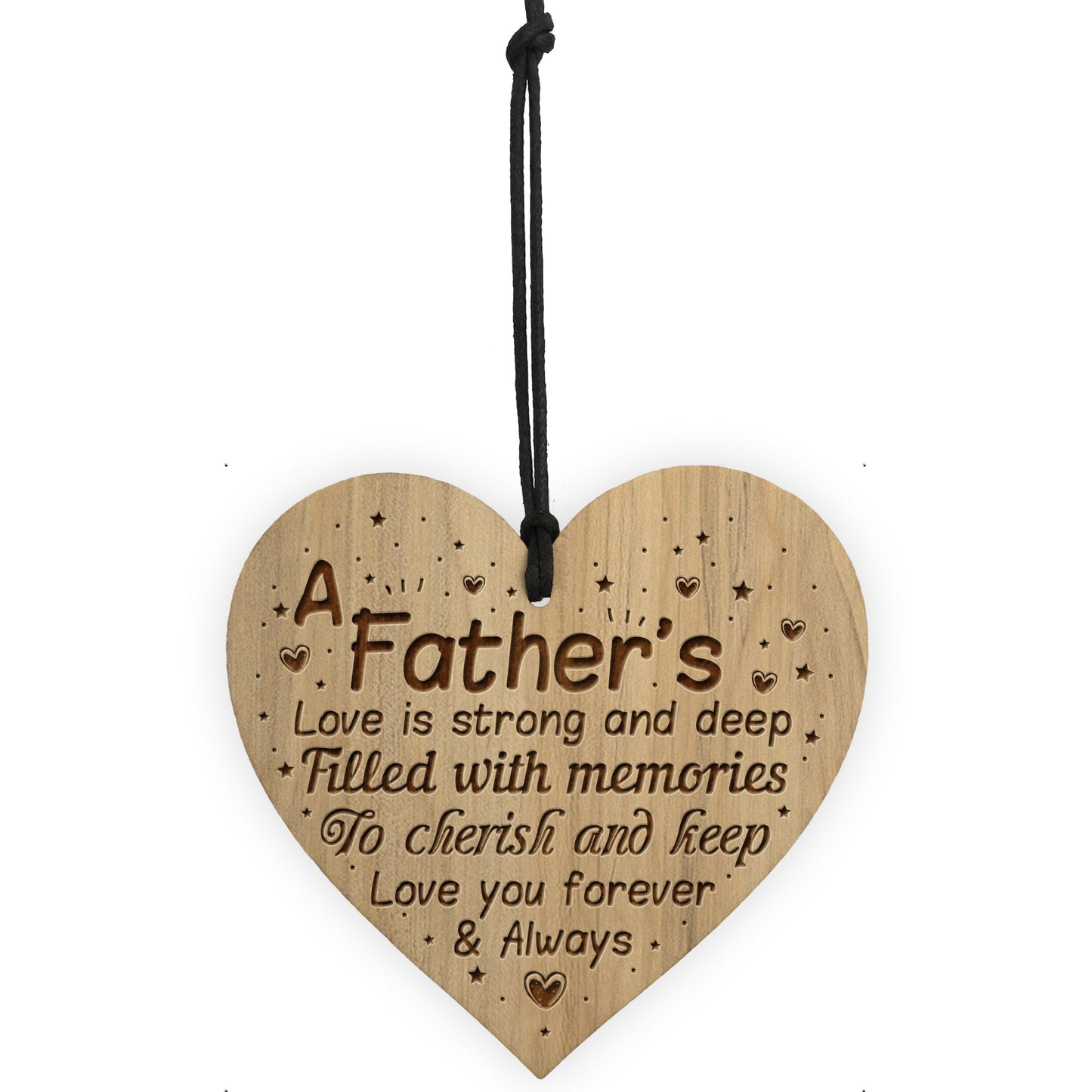 Gift For Father Dad Daddy Engraved Heart Dad Birthday Christmas