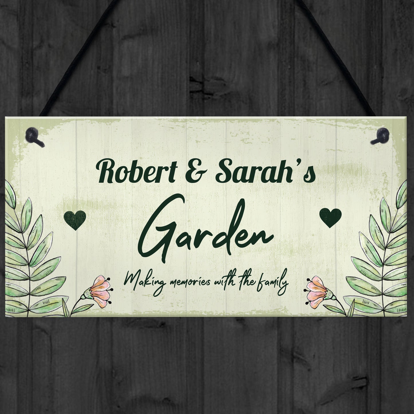 Personalised Sign For Garden Hanging Garden Shed Home Decor