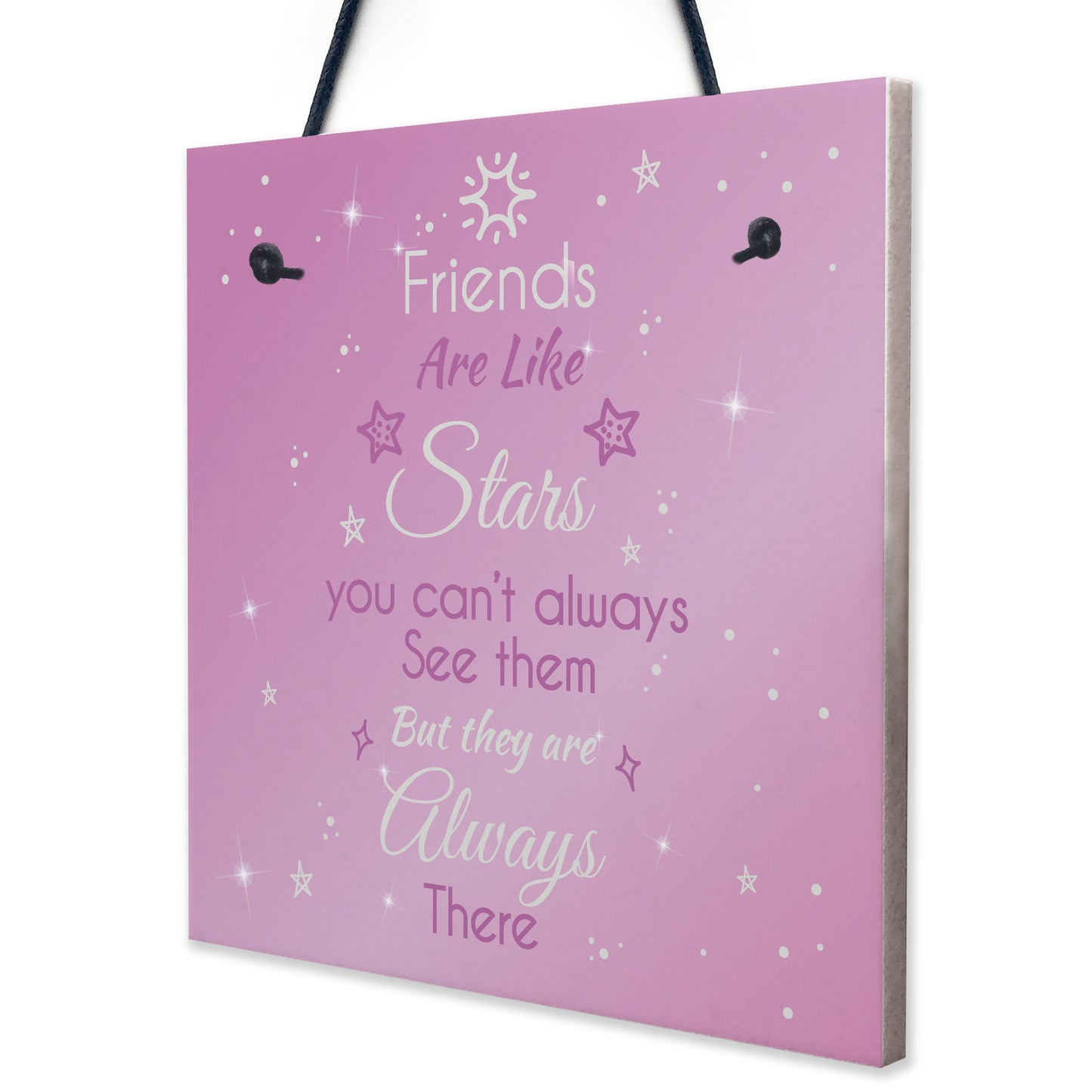 Friendship Sign Best Friend are Like Stars Plaque Gift Thank You