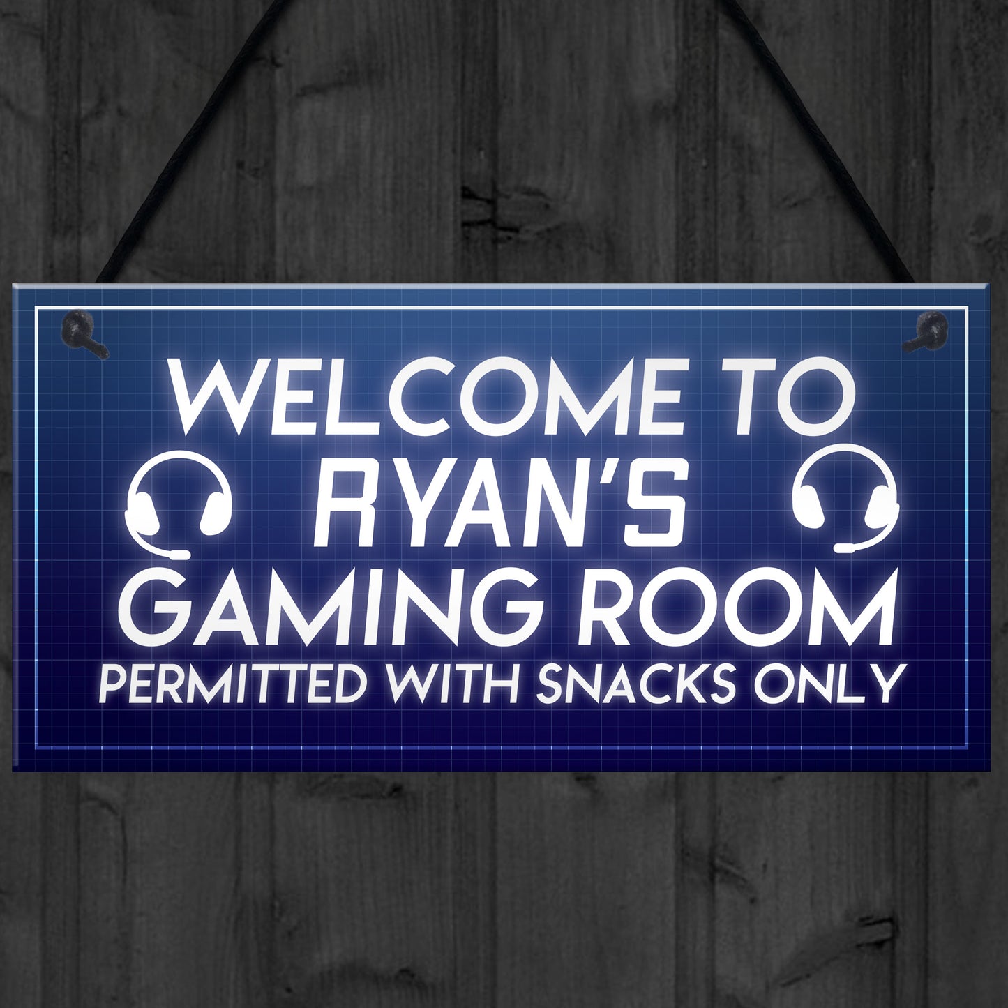 PERSONALISED Novelty Gaming Room Sign Gift For Boys Bedroom