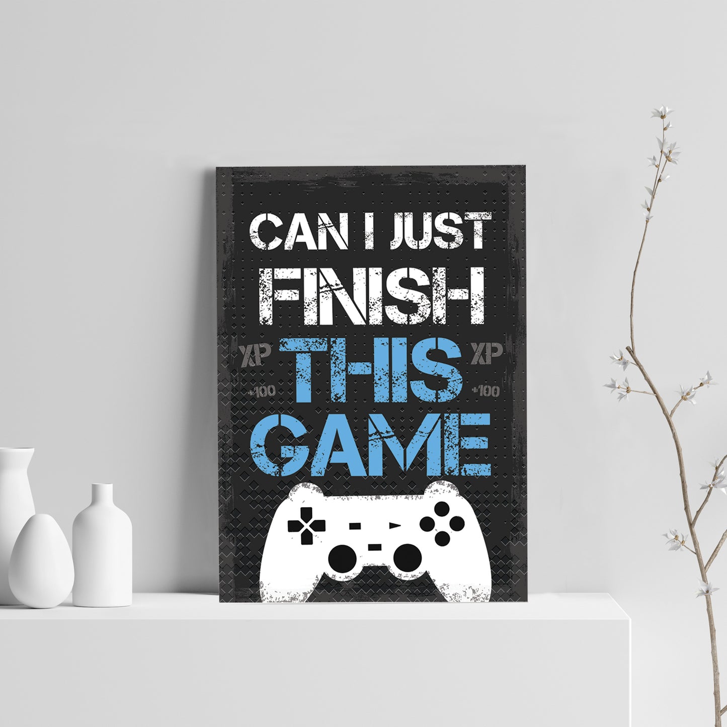 Boy Bedroom Wall Art Gamer Gift For Playstation Fan Dad Son Gift