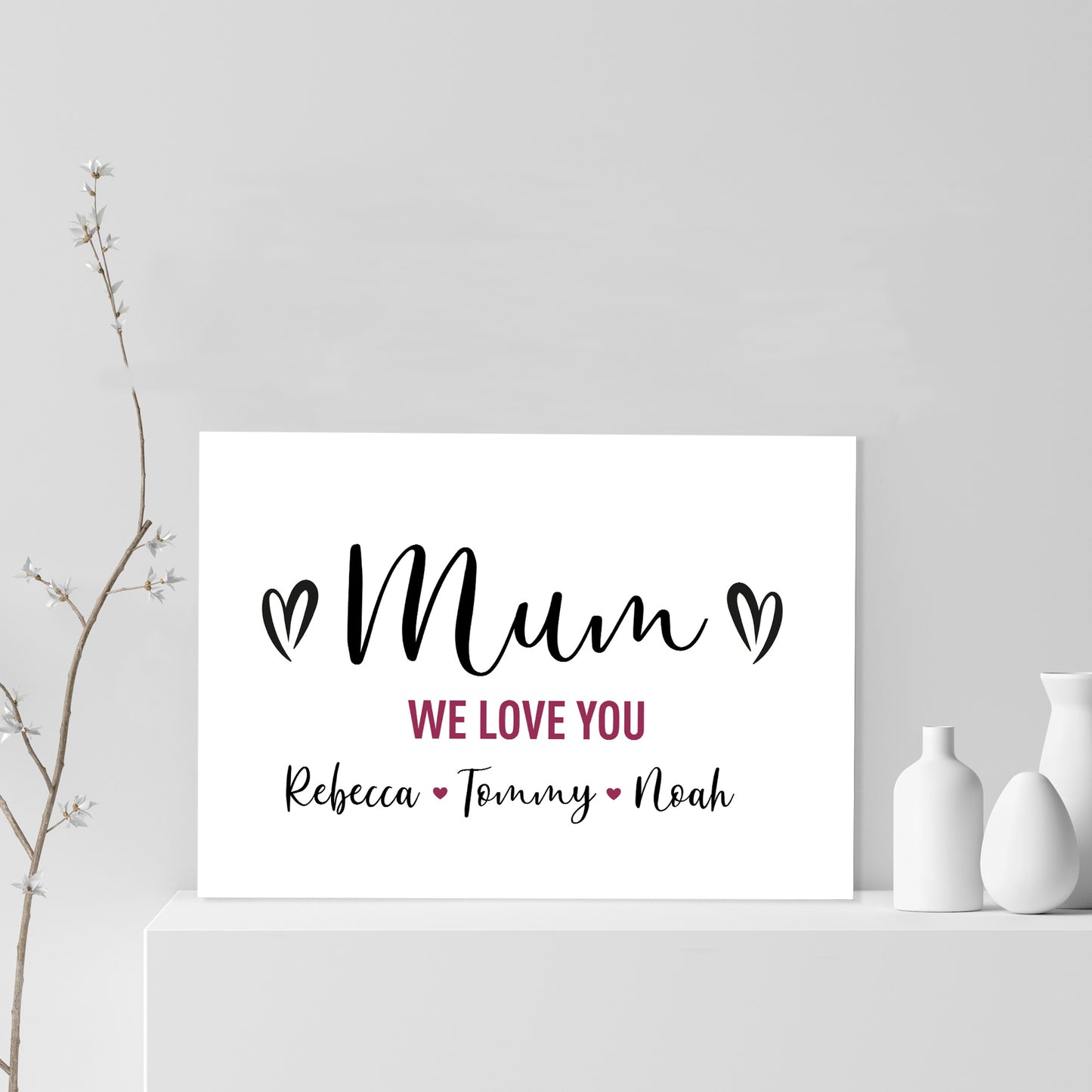 Mothers Day Gift For Mum Personalised Word Art Gift For Mum