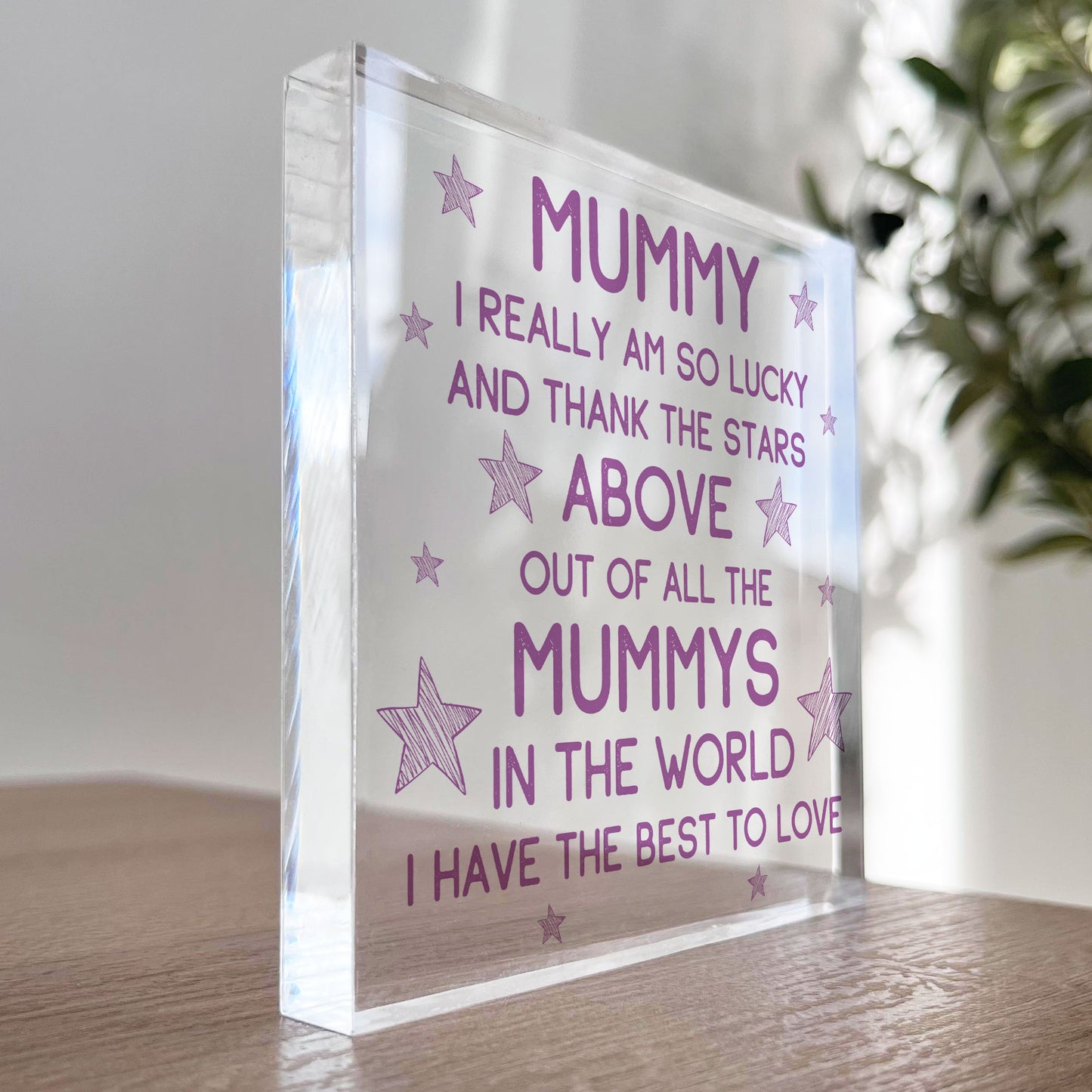 Mummy Gifts Acrylic Block Mummy Christmas Birthday Gifts For Her
