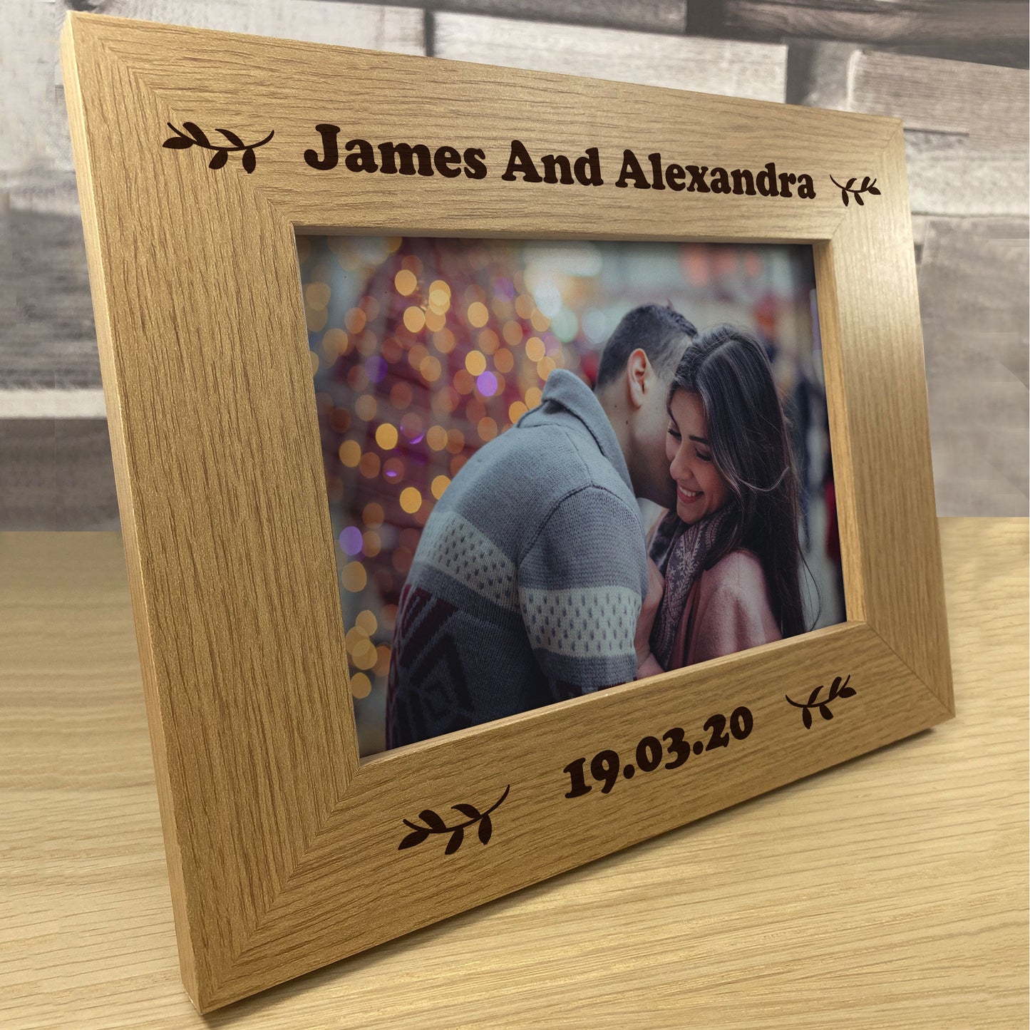 PERSONALISED Photo Frame For Couple Anniversary Christmas Gift