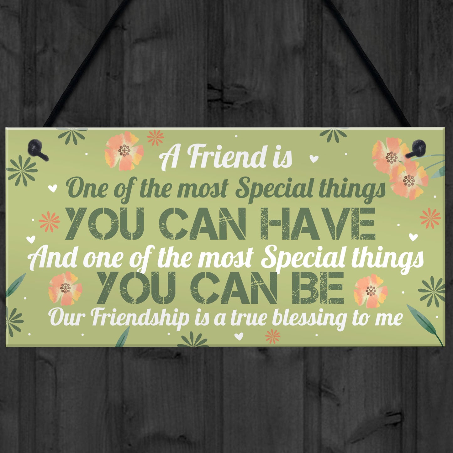 Special Thankyou Gift Friendship Plaque Love Sign Birthday Gift