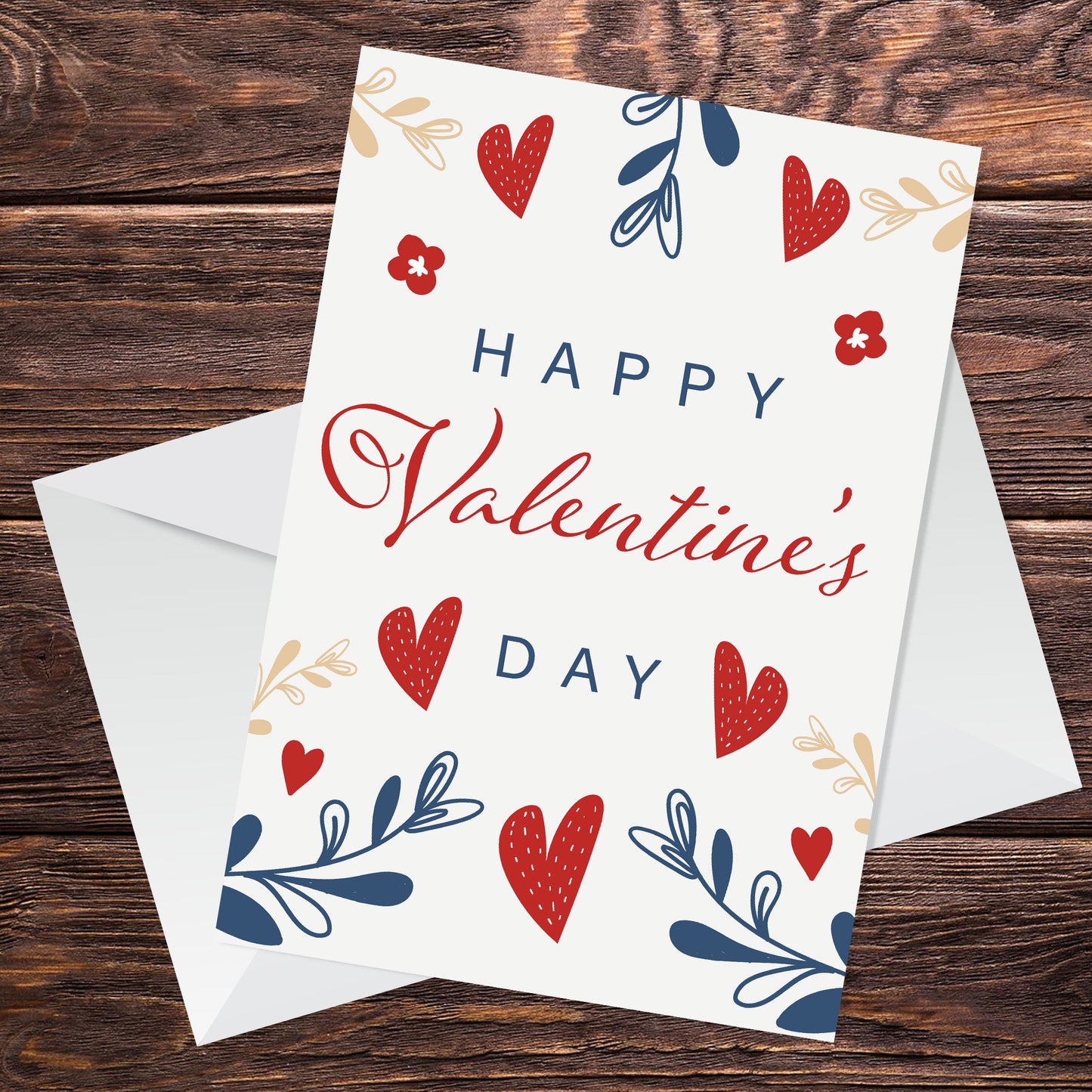Valentine's Day Card Floral Cute Valentine For Him Her