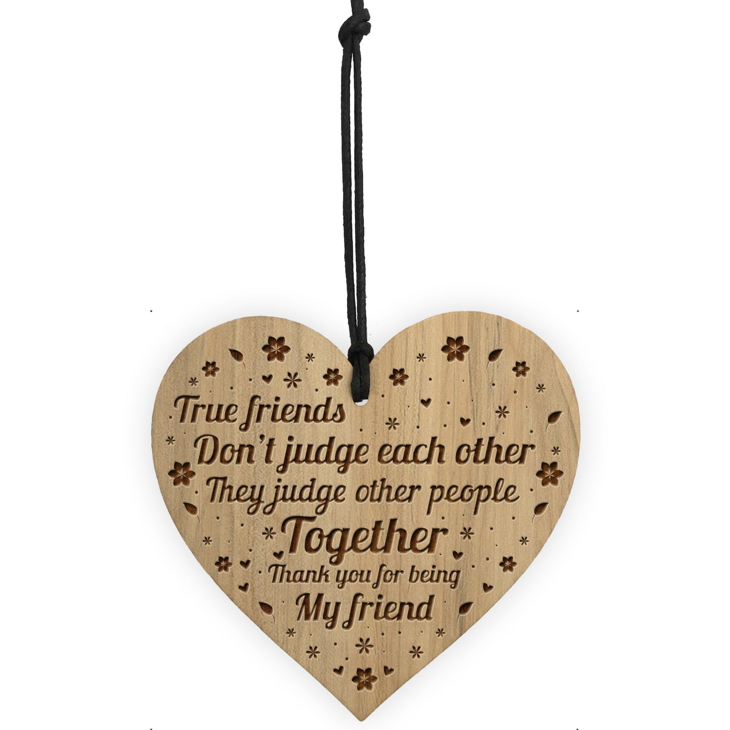 Funny True Friend Gift Engraved Heart Friendship Gift For Women