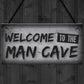 Man Cave Plaque Funny Sign Fathers Day Gift Game Boys Room Gifts