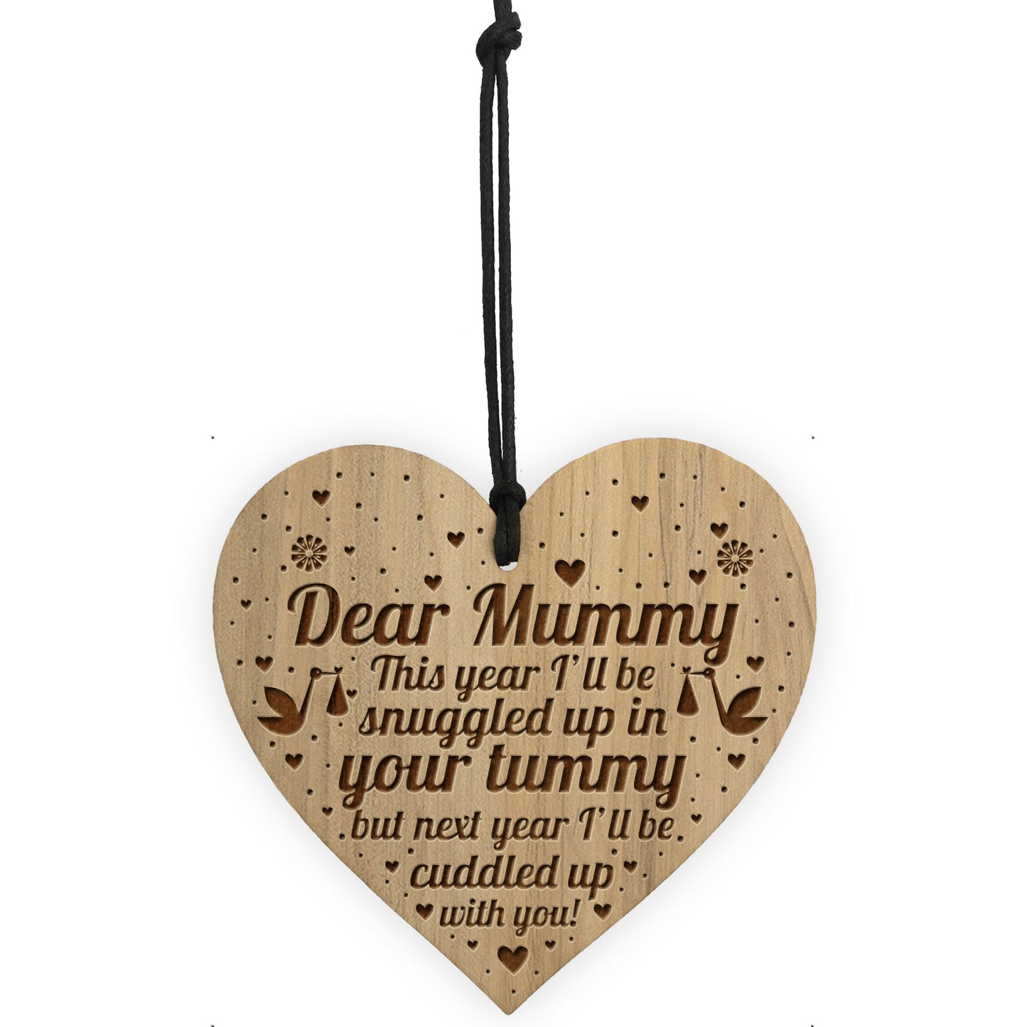 Mummy To Be Sign Engraved Heart Bump Gift Mummy Birthday Xmas