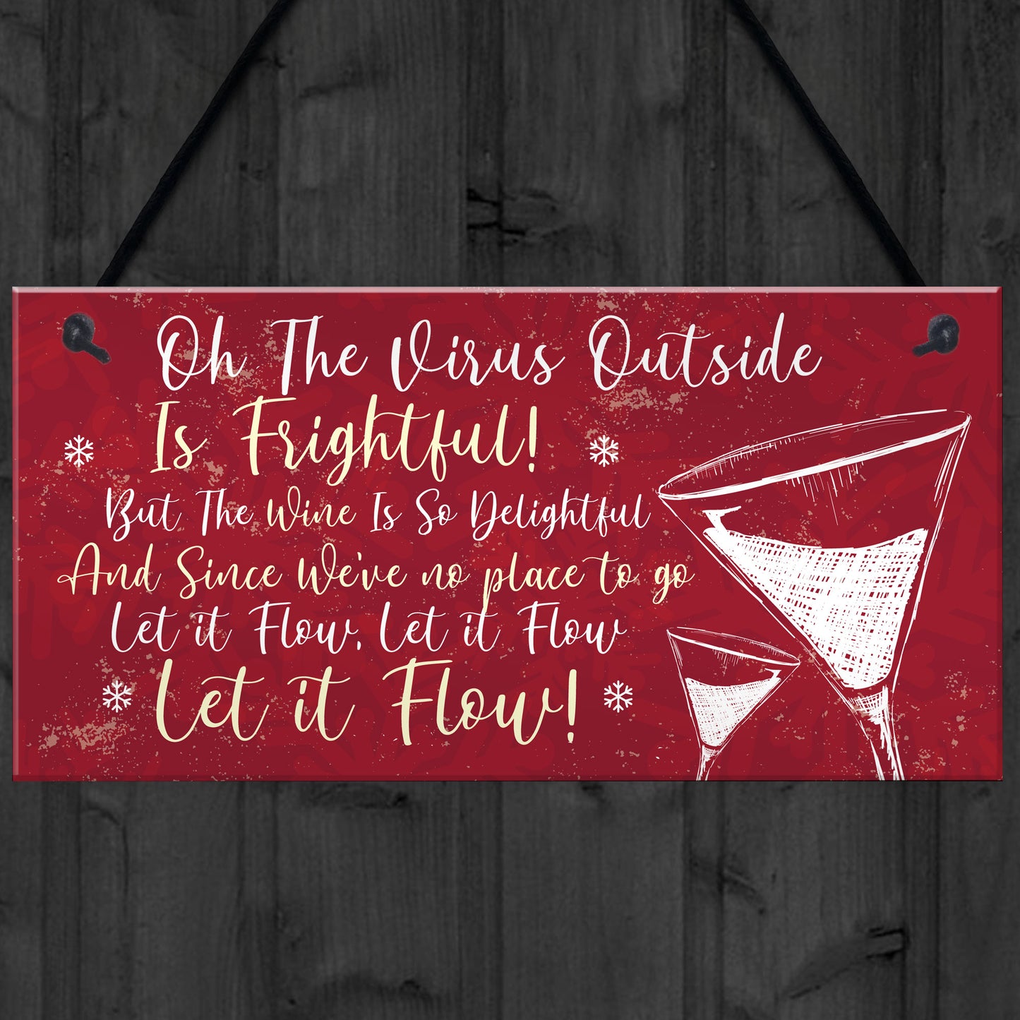 Funny Bar Sign Lockdown Gift Kitchen Home Bar Sign Wine Gift