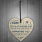 Son Birthday Card And Wooden Heart Bundle Funny Birhtday Card