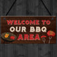 BBQ Home Decor Sign Novelty Barbecue Plaques For Garden