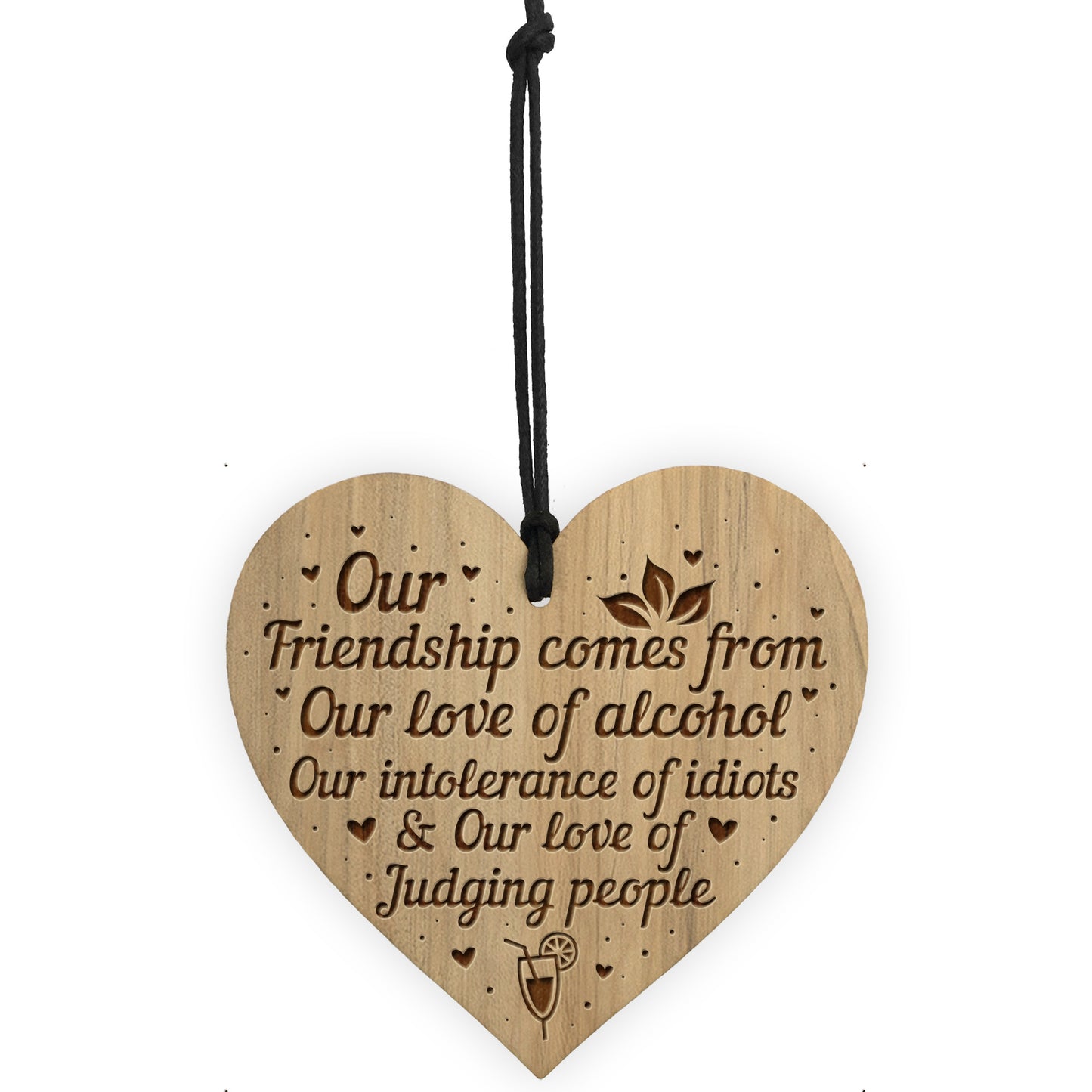 Funny Friendship Gift Engraved Heart Best Friend Birthday Xmas