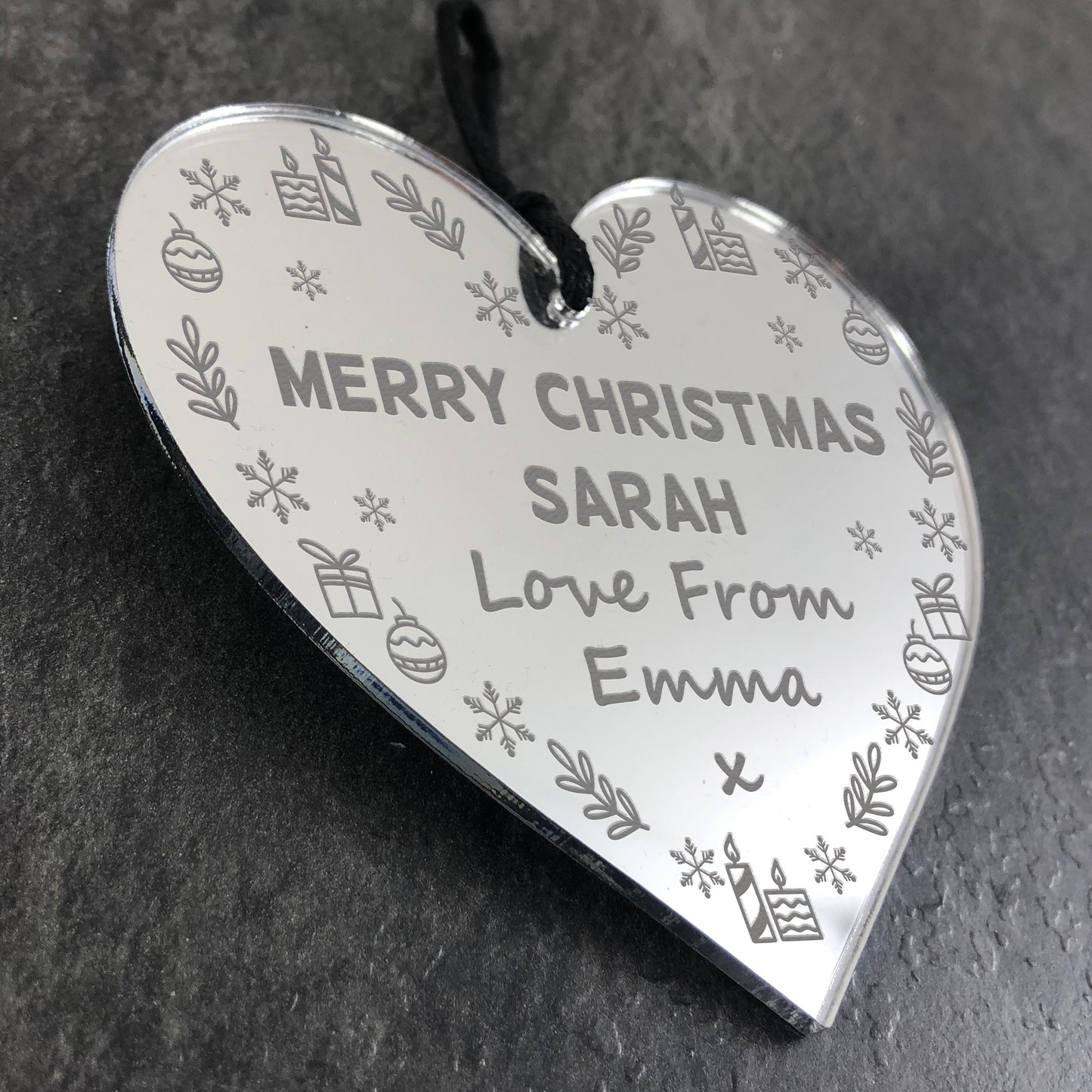 Christmas Gift For Friend Personalised Bauble Friendship Gift