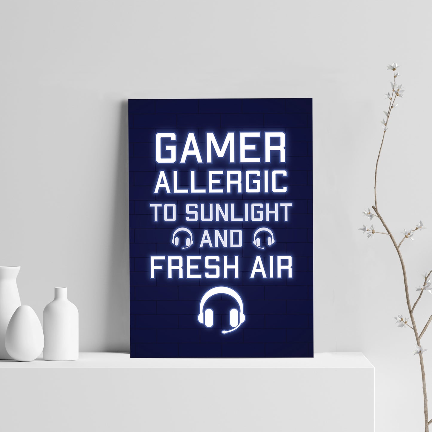 Gamer Funny Games Room Print Christmas Birthday Gift For Son