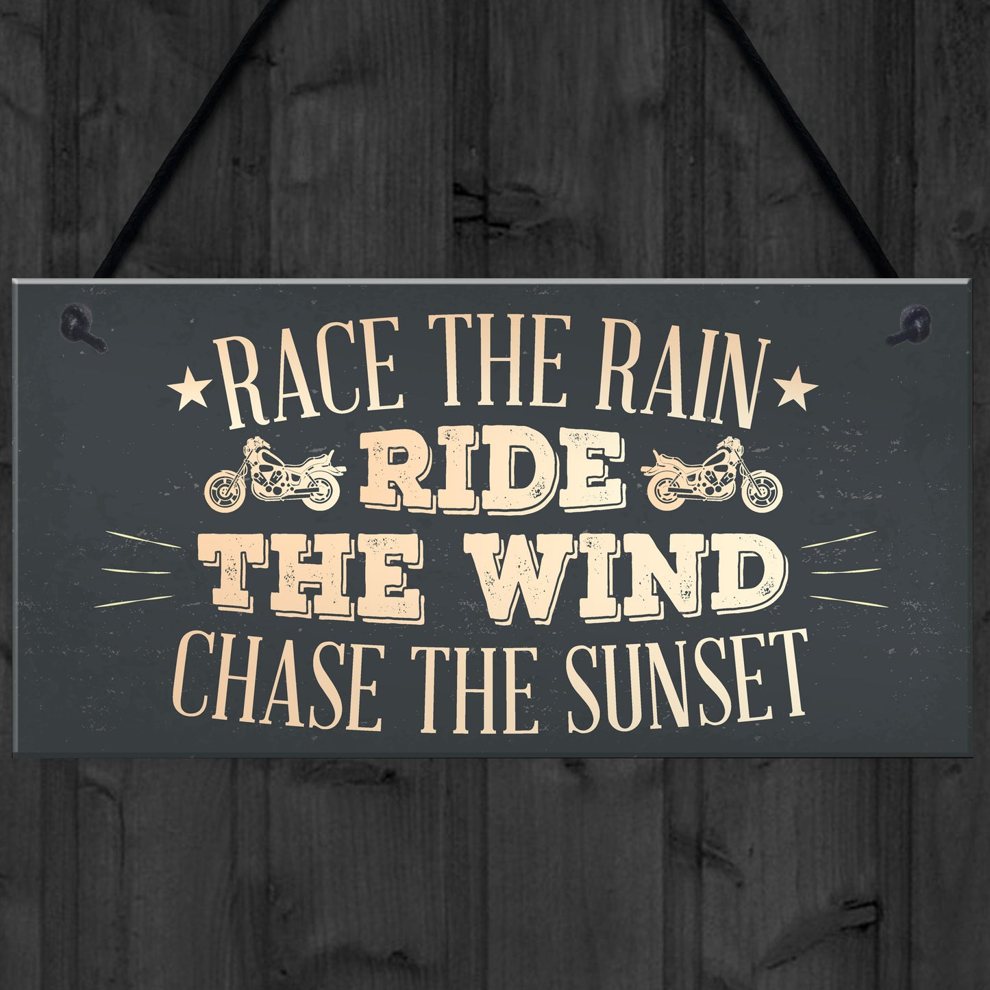 Ride Motorcycle Enthusiast Motorbike Man Cave Sign Vintage Dad